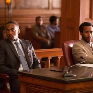 Still of Anthony Mackie and Andr Holland in Black or White 2014