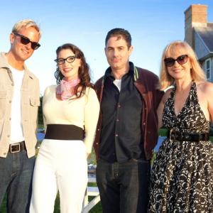 Daniel Benedict Ashley Anderson Zack Galligan and Kathleen Demonchy pose together during The Cinema Society  Dior Beauty screening of Grease SingALong on July 2 2010 in Sagaponack New York