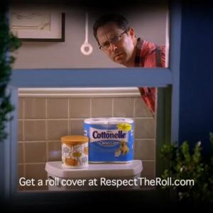 Screen cap from Cottonelle commercial.