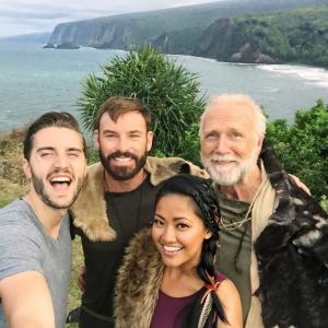 Serena with her costars of the film Hearts of Men and their director Eric Esau 2015 in Kona Hawaii