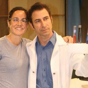Syncope Director April Campion, and Ethan Marten (Dr. White), December, 2010.