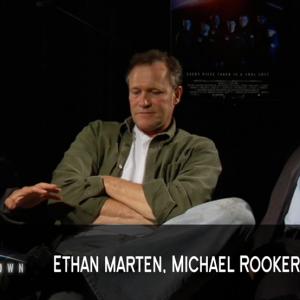 ActorProducer Ethan Marten Actor Michael Rooker and Director Max Bartoli BTS Atlantis Down 2010