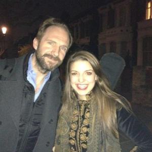 Ralph Fiennes and I working on his latest film soundtrack