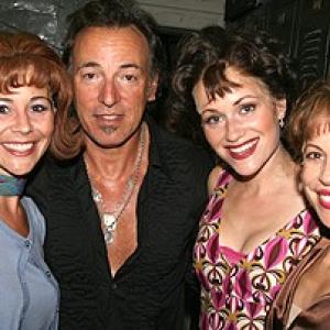 Bruce Springsteen and the Jersey Boys girls. I'm in the brown dress