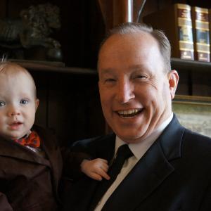 Attorney Steve Sanders holding his youngest son Asa Sanders