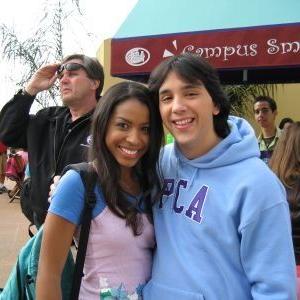 Me and Lisa Tucker on the set of Zoey 101