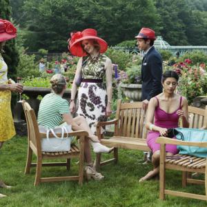 Still of Frances Conroy, Paulo Costanzo and Reshma Shetty in Royal Pains (2009)