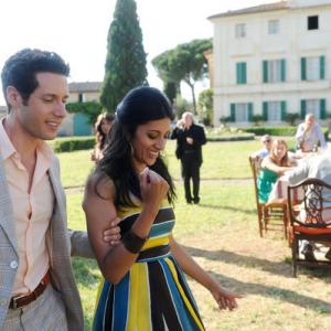 Still of Paulo Costanzo and Reshma Shetty in Royal Pains 2009