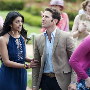 Still of Mark Feuerstein and Reshma Shetty in Royal Pains (2009)