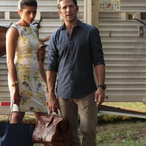 Still of Mark Feuerstein and Reshma Shetty in Royal Pains 2009