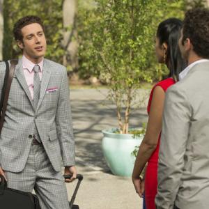 Still of Paulo Costanzo Mark Feuerstein and Reshma Shetty in Royal Pains 2009