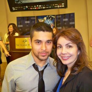Sandy Baumann and Wilmer Valderrama at the NALIP  National Association of Latino Independent Producers conference