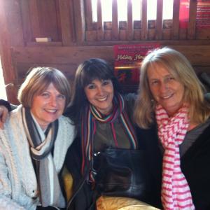 Candid shot of Lynne with friends Patty & Joyce