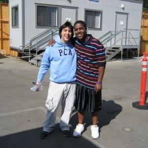 Me and Chris Massey on the set of Zoey 101.