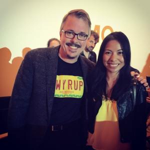With Vince Gilligan, writer and producer of 