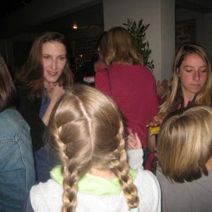 Charlene in a conversation with Casting Director Bonnie Gillespie at the Luminave Films Social in Hollywood on May 11 2010