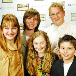 Charlene with fellow actor Dalton O'Dell, actress Christina Gabrielle, an Inclusion Films rep and family friend at the official premiere of their movie 
