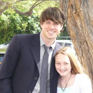 Actor Cory Blair with Charlene at the world premiere of her movie 