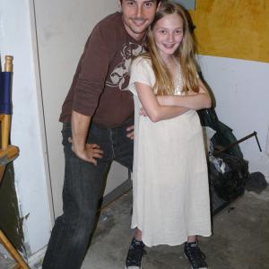 Charlene Geisler playing the role of Emily on the set of the motion picture Thrillseekers  the Indosheen with Australian actor Ben Seton who plays the lead role of Robert Tomlin August 2009