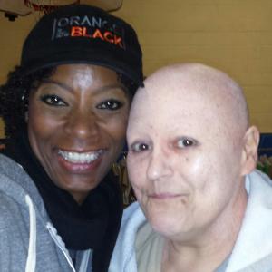Feature and Barbara Rosenblat aka Ms Rosa from Orange is The New Black on set of OITNB