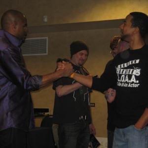 Chris Greene with actor Vincent M Ward at the Days of the Dead convention in Atlanta GA 2014
