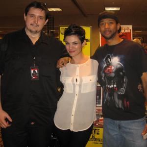 Joey Paul Gowdy left Sasha Ramos center Christ Greene right at the Days of the Dead Horror Convention 2014