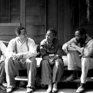 Chris Greene with fellow cast from The Birth of a Nation. Kelvin Harrison Jr., Aunjanue Ellis & Colman Domingo
