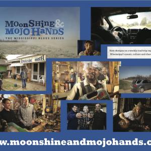 Moonshine  Mojo Hands web series promotional piece featuring production shots from filmings
