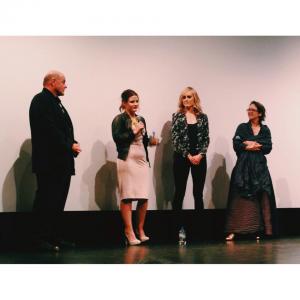 QA at Toronto Film Festival. Michael Ironside, Nika McGuigan, Taylor Schilling and director Wiebke von Carolsfeld
