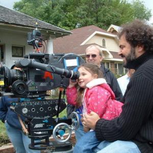 Taken on the Blind Guy set 2005. Left to right: Ashlyn Yates, James Keach and (on the Camera) Julio Macat.