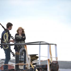 Still of Lucas Bryant and Emily Rose in Haven 2010