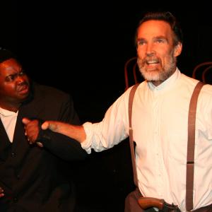 Fire breathing abolitionist John Brown with Marcus K White at the Stella Adler Theatre in Hollywood performing He Who Endures