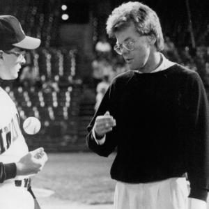 Still of Charlie Sheen and David S. Ward in Major League (1989)