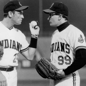 Still of Charlie Sheen and Corbin Bernsen in Major League (1989)