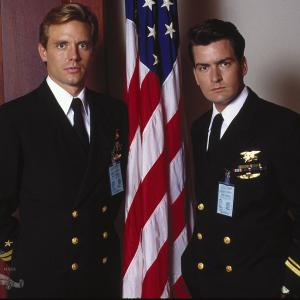 Still of Charlie Sheen and Michael Biehn in Navy Seals 1990