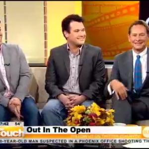 Matthew Smith with Solly Hemus and Carson Kressley on CBS's 