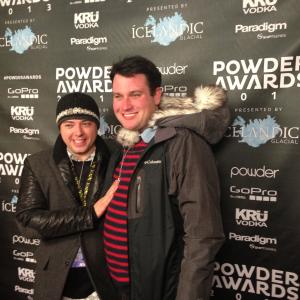 Matthew Smith and Solly Hemus at the 2013 Powder Awards