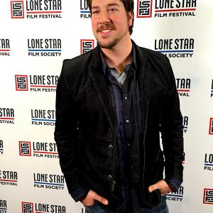 ActorCoDirector Tanner Beard on the carpet at the Texas Premier of 6 Bullets to Hell at the Lone Star Film Festival
