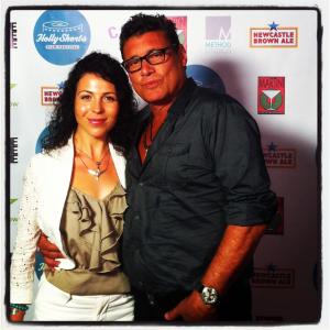 Julia Perri and Steven Bauer at HollyShorts Film Festival