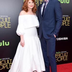 Julie Klausner and Billy Eichner at event of Difficult People 2015