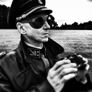 Bill Oberst Jr as SS General Hans Kammler in director Andreas Sulzers The Search For Hitlers Bomb2016