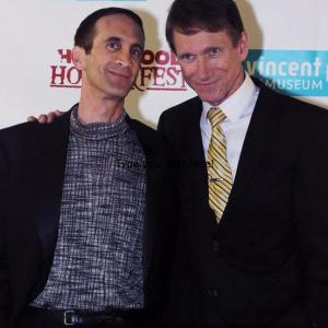 March 2014: Actor Bill Oberst Jr.on red carpet at Hollywood Horrorfest with Gregory Blair, writer/director of the feature film Deadly Revisions http://www.imdb.com/title/tt2386291