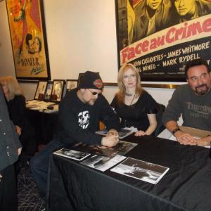 Table signing with Camille Keaton I Spit On Your Graveat the red carpet charity Twisted Tails