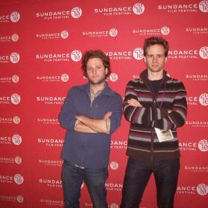 (Left to right) Eric Lynne (Writer, Director) and Rob Chester Smith (Writer, Starring) at Sundance for 