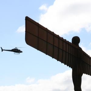 Angel of the North commercial shoot.
