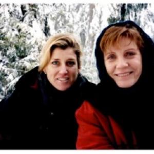 Fiona Mackenzie Producer On Set with Patty Duke Miracle on the Mountain Vancouver Canada 2000