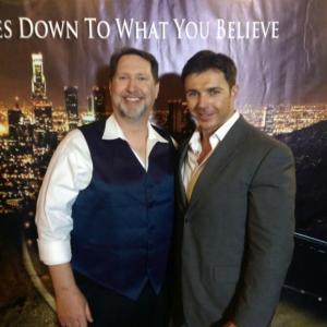 Aaron Hammond and Brian Garvin at the Centurion A.D premiere - Arclight cinema Hollywood