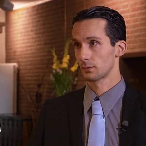 George Tounas in a leading role as Kilian Delbrck in TV series Mein dunkles Geheimnis episode Das falsche Biest produced by Talpa Germany broadcasted on SAT1 2015