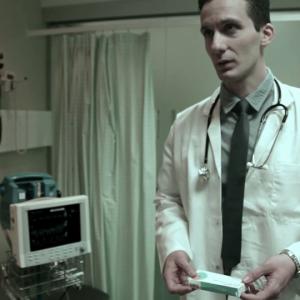 George Tounas as Doctor Two in short film The Expressionless produced by Ravensbourne University Wimbledon Studios 2014