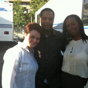 On Set of SCANDAL with Cast Mates Mandy  ADa